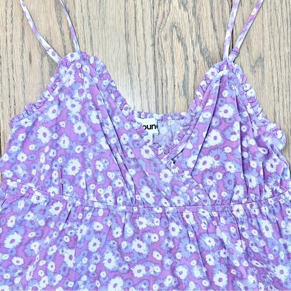 NWT Abound Nordstrom Floral Swing Cami Crop In Purple Windy Daisy Size Medium - Picture 4 of 10
